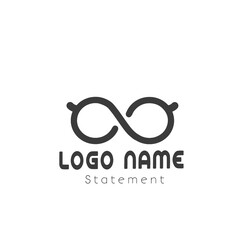 glasses logo icon vector template design illustration