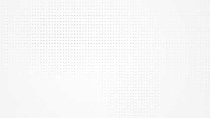 Fototapete - Dot white gray pattern gradient light texture background. Abstract  technology big data digital background. 3d rendering.