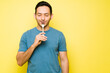 © AntonioDiaz - Man with cravings eating tasty food with a fork