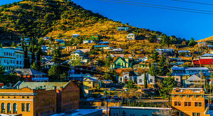 Wall Mural - Hillsides and Downtown of Mining town Bisbee Arizona