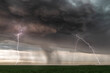 © Connect Images - Lightning during a barrage and dust storm near Kanorado, Kansas, USA.
