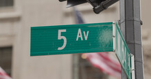 New York City Street Sign Fifth Avenue