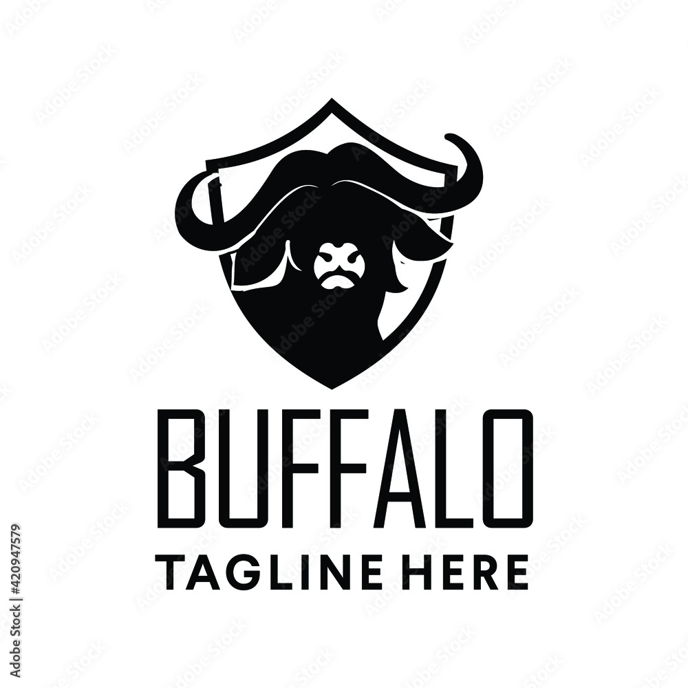 Buffalo Head logo exclusive design inspiration Stock Vector | Adobe Stock
