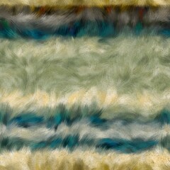  Seamless faux digital paint stroke striped pattern print. High quality illustration. Procedural painting with realistic brush strokes in bright trendy color. Abstract art for surface design and print.