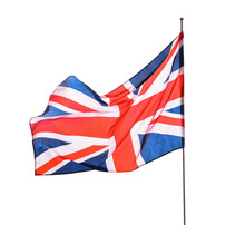 The National Flag Of The United Kingdom On White Background