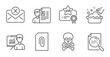 © blankstock - Chemical hazard, Job interview and Hand washing icons set. Search file, Reject mail and Attachment signs. Vector
