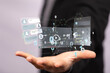 © vegefox.com - Interface web application in hand 3d