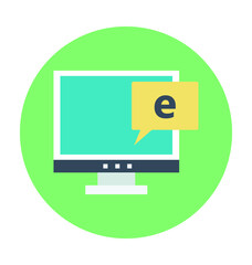 Emarketing Colored Vector Icon 