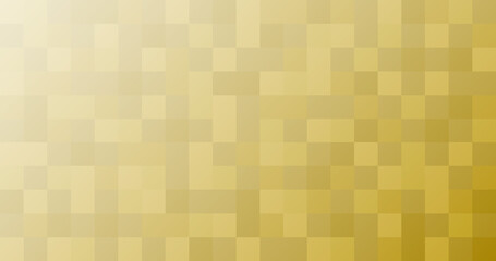 Poster - Abstract yellow square pattern in gradient background. Wallpaper with pixels.