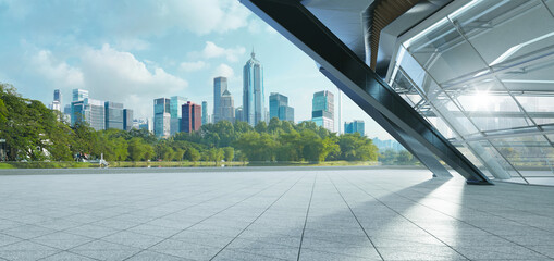 Wall Mural - modern building exterior and cityscape.