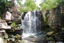 Winnewissa Falls, Is In Pipestone National Monument, Located In Southwestern Minnesota. The Catlinite, Or "pipestone" From Here, Has Been Traditionally Used To Make Traditional Indian Ceremonial Pipe