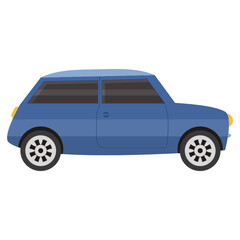 
Flat icon of coupe car, classic vehicle 

