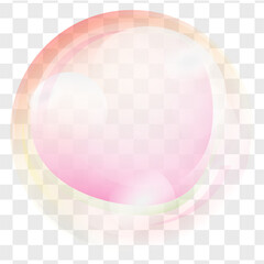 Poster - Translucent Soap Bubbles Flat Vectors
