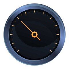 Poster - Car speedometer icon. Cartoon of Car speedometer vector icon for web design isolated on white background