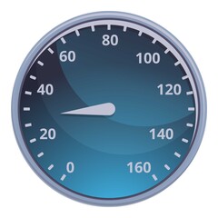Poster - Car mile dashboard icon. Cartoon of Car mile dashboard vector icon for web design isolated on white background