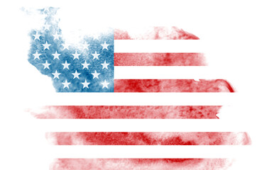 Wall Mural - Grunge USA Flag background texture