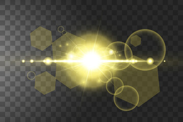 Wall Mural - shining golden stars isolated on black background. vector illustration.