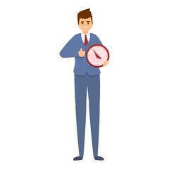 Poster - Business time management icon. Cartoon of Business time management vector icon for web design isolated on white background