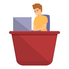 Poster - Office time management icon. Cartoon of Office time management vector icon for web design isolated on white background