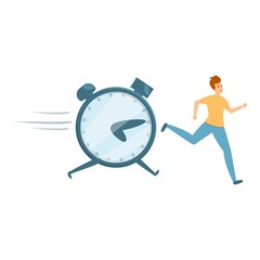 Poster - Speed time management icon. Cartoon of Speed time management vector icon for web design isolated on white background