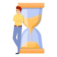 Poster - Day time management icon. Cartoon of Day time management vector icon for web design isolated on white background