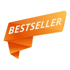 Poster - Best seller ribbon icon. Cartoon of Best seller ribbon vector icon for web design isolated on white background