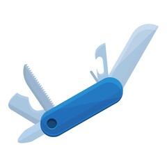 Poster - Folding knife icon. Cartoon of Folding knife vector icon for web design isolated on white background