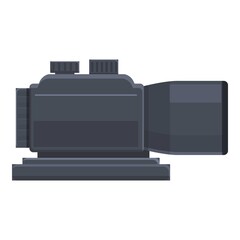 Poster - Weapon telescopic sight icon. Cartoon of Weapon telescopic sight vector icon for web design isolated on white background