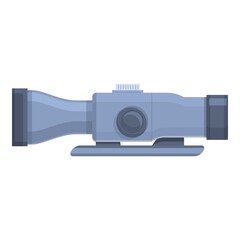 Poster - Sniper hunting scope icon. Cartoon of Sniper hunting scope vector icon for web design isolated on white background