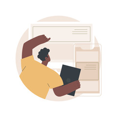 Poster - responsive web design abstract concept vector illustration.