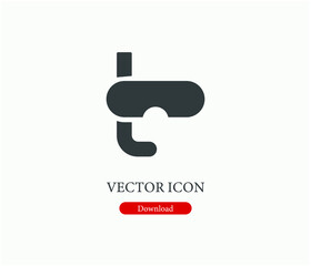 Poster - Snorkel mask vector icon.  Editable stroke. Linear style sign for use on web design and mobile apps, logo. Symbol illustration. Pixel vector graphics - Vector