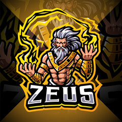 Wall Mural - Zeus esport mascot logo design