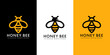 honey Bee animals logo vector