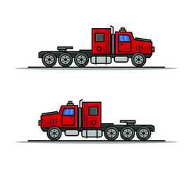 Poster - Cartoon illustrated truck