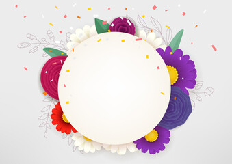 Aufkleber - Empty circle frame sale vector concept
