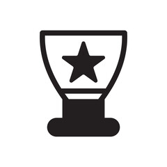 achievement and champion trophy icon