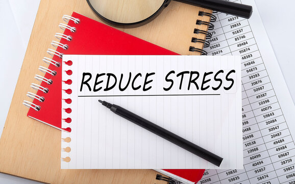 Word writing text reduce stress . Business concept on the table chart.