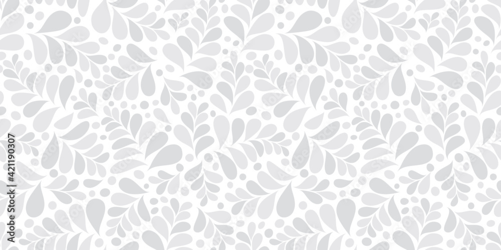 Organic motif, botanical motif background. Seamless pattern.Vector.スタイリッシュな有機的パターン - obrazy, fototapety, plakaty 