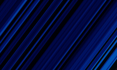 Poster - Abstract blue line speed dynamic on black background vector illustration.