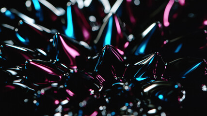 Macro Shot of Magnetic Liquid