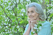 © aletia2011 - Happy senior beautiful woman in spring park