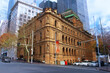 © Rose Makin - Streetscape with the historic sandstone building being the former Chief Secretary's Office and now the Industrial Relations Commission NSW and Industrial Relations Court NSW. 121 Macquarie St, Sydney