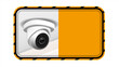 Video Surveillance Notice Nameplate Banner Vector Illustration