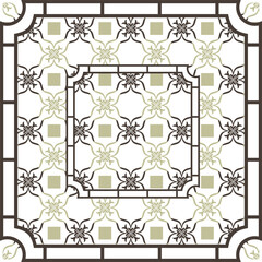 Poster - Colorful abstract graphic background. Tribal ethnic ornament. Scarf design. Frame.abstract background with frames. floral frame with flowers.decorative floral frame 