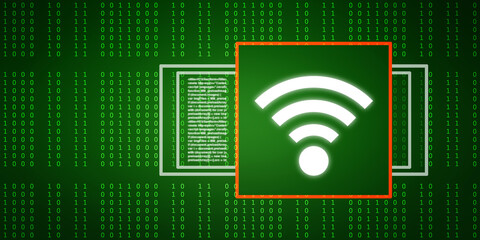 Poster - 2d illustration WiFi symbol sign