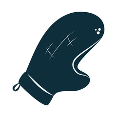 Poster - kitchen glove icon