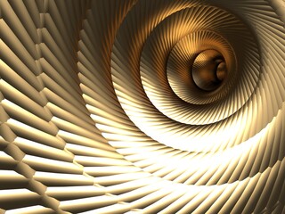 Wall Mural - luxury golden colored swirl tunnel background