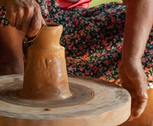 Traditional Pottery In Myanmar