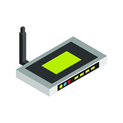 Wall Mural - Isometric router