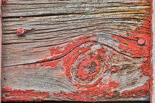 USA, Washington State, Palouse. Close-up Of Knot Hole In Abandoned Barn In Lacrosse.